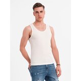 Ombre Men's cotton basic t-shirt with straps - white | shoptok.hr