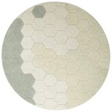 Lorena Canals Svetlo zelena pralna/ročno tkana bombažna okrogla preproga ø 140 cm Honeycomb Blue Sage – Cene