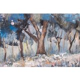 Naslikana slika na platnu DREVESA 1-delna CFAZH6211E1 - 90x60 cm () | Shoptok.si