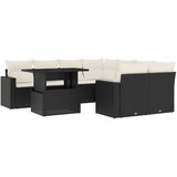  The Living Store Vrtna sedežna garnitura 9-delna z blazinami črn poli ratan - Vrtna Sedežna Garniture, (21451672) | Shoptok.si