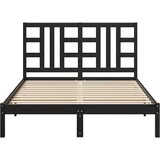  Okvir za krevet od masivnog drva crni 140 x 190 cm | Eponuda.ba
