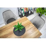  LUGO stolica - srebrno-sivi baršun / crne noge x 1 | shoptok.hr