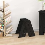 vidaXL Stolci 2 kom crni 40 x 40 x 45 cm od masivne borovine | shoptok.hr