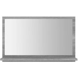 vidaXL Kopalniško ogledalo sivo sonoma 60x10,5x37 cm inženirski les | Shoptok.si