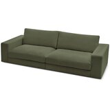 Bobochic Paris Zelena sedežna garnitura iz rebrastega žameta 274 cm Leonard – | Shoptok.si