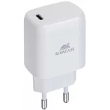Rivacase adapter ps4191 w00 hišni polnilec 220v quick charge 20w vhod type c pd 3.0 - original (eu blister) bel