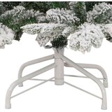 vidaXL Umetno Zložljivo Božično Drevo Bela 210 cm PE in PVC | Shoptok.si