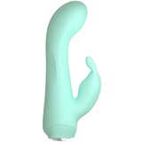 Cuties Mini 4 - Vodoodporen vibrator z zajčkom na baterije (zelen) | Shoptok.si