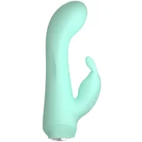 Mini 4 - punjivi, vodootporan, vibrator zečić (zeleni)