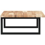  Zidna polica za umivaonik od čelika i masivnog bagremovog drva Smeđa 60 x 50 x 2 cm | Shoptok.si