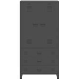  Ormar antracit 90 x 50 x 180 cm metalni | Eponuda.com