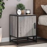 vidaXL Noćni ormarić Sivi Sonoma 40x31x50 cm Konstruirano drvo i metal Cijene