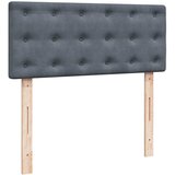  Otomanski krevet s madracem i LED tamnosivi 120x190cm baršun | shoptok.hr