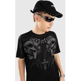 Decimation T-shirt black lava wash