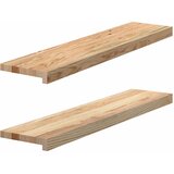  Prozorske klupice 2 kom 90x20x2 cm netretirane masivne hrast | shoptok.hr
