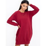 BASIC Feel Good Dress-RV-TU-5184.93P-burgundy | Shoptok.si