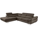 Hom`in KOTNA SEDEŽNA GARNITURA, tkanina rjava | Shoptok.si