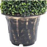 vidaXL Umetni pušpan spirala z loncem zelene barve 117 cm | Shoptok.si