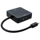 E-green Mini DisplayPort - HDMI + DVI-I Dual Link + VGA D-Sub crni