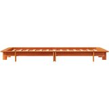 vidaXL Posteljni okvir voščeno rjav 75x190 cm trdna borovina, (21292346) | Shoptok.si