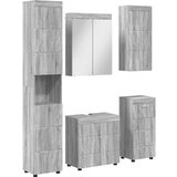  Set namještaja za kupaonicu TULUM Siva Sonoma Konstruirano drvo | shoptok.hr