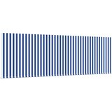  Skrovita tenda Plava i bijela 400 × 300 cm Poliester i aluminij | shoptok.hr