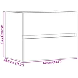 Kopalniška omarica artisan hrast 60x38,5x45 cm inženirski les