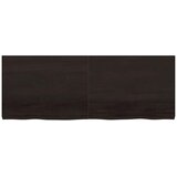  Kupaonska radna ploča tamnosmeđa 160x60x(2-6) cm tretirano drvo | shoptok.hr