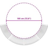  Okruženje za hidromasažnu kadu polukružno 252x111.5x55.5 cm od čvrstog drva bagrema | shoptok.hr