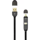 S Box KABEL USB A Muški -> MICRO USB + 8-pin iPh Muški 1 m Crni, (08-usb-2in1b)