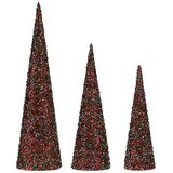  Božični okrasek Krist+ Modra Fuksija Bleščice Vianoce 16,5 x 60 x 16,5 cm Stožci 3 Kosi | Shoptok.si