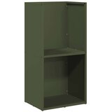 vidaXL stojalo za drva olivno zelena 40x30x80 cm hladno valjano jeklo | Shoptok.si
