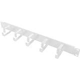 19 cable management bar 1U with 5 fixed steel brackets, grey, OR101G