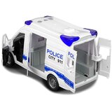 Policijski kombi za igru sa zvučnim efektima i pomićnim vratima - bijeli | Shoptok.si