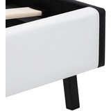  Posteljni okvir LED belo umetno usnje 120x200 cm | Shoptok.si