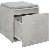  Ladičar boja betona 40,5 x 40 x 40 cm od konstruiranog drva | shoptok.hr