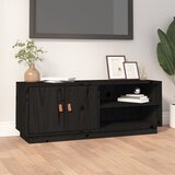 vidaXL TV omarica črna 105x34x40 cm trdna borovina Cene