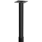 WALTECO Teleskopska noga za namještaj (Š x D: 3 x 3 cm, Promjer: 3 cm, Podešavanje po visini: 30 cm - 50 cm, Nosivost: 30 kg, Čelik, Crna) Cijene
