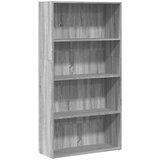 vidaXL Knjižna omara siva sonoma 80x30x152 cm inženirski les | Shoptok.si