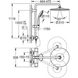 Grohe 26400001 Vitalio Joy 310 termostatska armatura s tuš setom | Shoptok.si