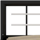 vidaXL Okvir za krevet crno-bijeli metalni 120 x 200 cm | shoptok.hr