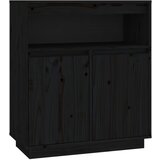 Maison Chic Komoda - Predalnik črna 70x34x80 cm trdna borovina, (21715537) Cene