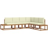 Set vanjskih sofa s jastukom 6 Komad Prirodna i krem | Eponuda.ba