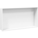  The Living Store Niša za tuš kabino mat bela 62x32x9 cm nerjaveče jeklo - Niša Za Tuš Kabino, (21487563) Cene