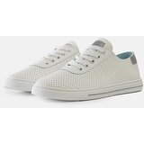 Gemre Ruala white perforated lace-up women's sneakers Cene