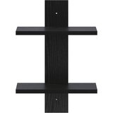  Zidna polica Crni hrast 30 x 13.5 x 43 cm Prerađeno drvo | shoptok.hr