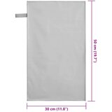  Sportski Ručnici 2 pcs Siva 50 x 30 cm Poliester i poliamid | shoptok.hr