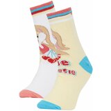 Defacto Girls' Looney Tunes Licensed Cotton 2-piece Long Socks Cene