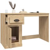  Radni stol s ladicom boja hrasta 115x50x75 cm konstruirano drvo | shoptok.hr