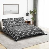  Set posteljine za poplun sivi 140 x 200 cm pamučni | shoptok.hr